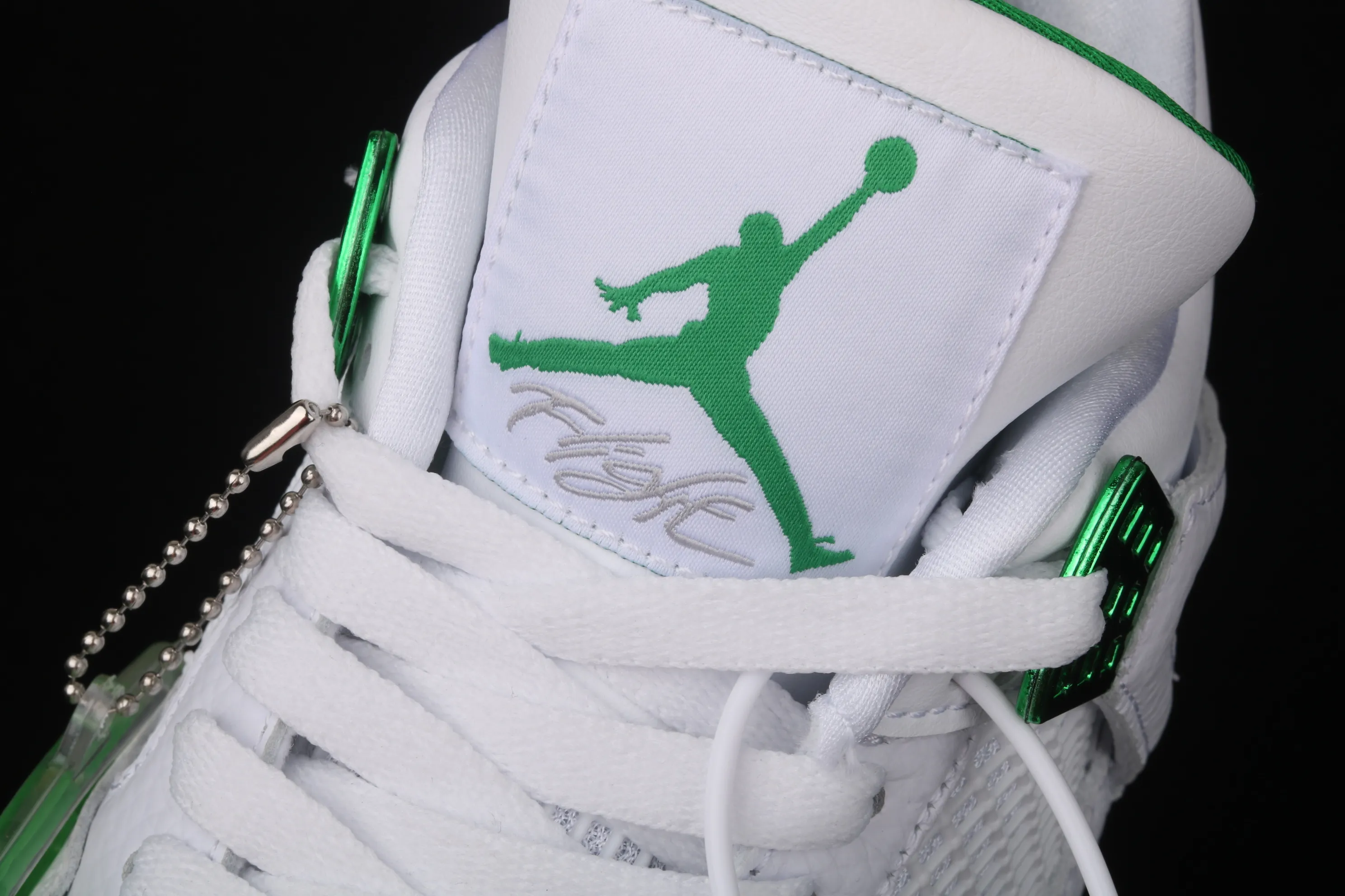All categories Air Jordan Jordan series basketball shoes Air Jordan 4 Air Jordan 4 "Pine Green" AJ4 Joe 4 white and green CT8527-113